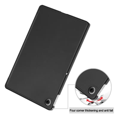 SKALO Lenovo Tab 10.1"" Trifold Kotelo - Musta