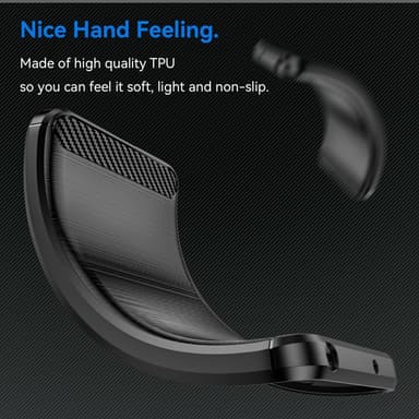 SKALO iPhone 16e Armor Carbon Suojakuori - Musta