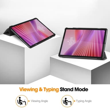 SKALO Lenovo Tab 10.1"" Trifold Kotelo - Harmaa