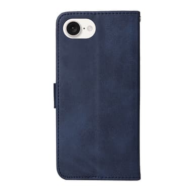 SKALO iPhone 16e PU-nahka Lompakkokotelo - Sininen