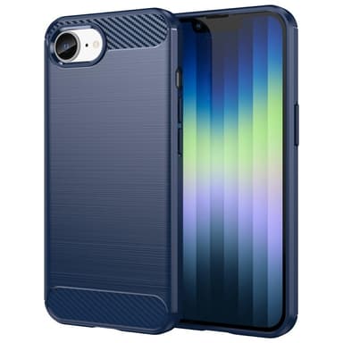 SKALO iPhone 16e Armor Carbon Suojakuori - Sininen