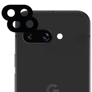 2-kpl Kameran linssin lasi Google Pixel 9a - Musta