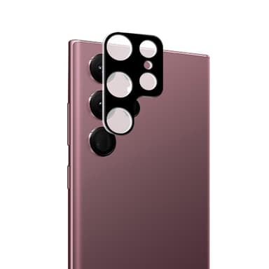 2-KPL SKALO Samsung S25 Ultra 3D -panssarilasit kameroille - Musta