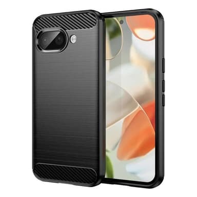 Harjattu TPU kuori Google Pixel 9a - Musta