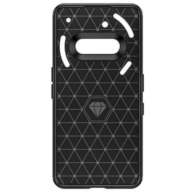 Harjattu TPU kuori Nothing Phone 3a - Musta