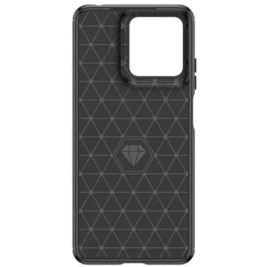 Harjattu TPU kuori Motorola Moto G15 Power - Musta