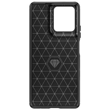 Harjattu TPU kuori Motorola Moto G Power (2025) - Musta