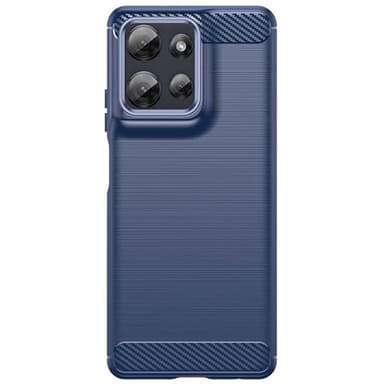 Harjattu TPU kuori Motorola Moto G Power (2025) - Sininen