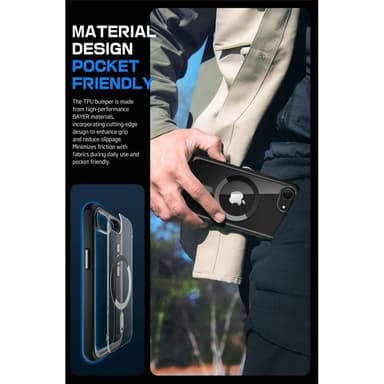 SUPCASE UB Mag kotelo iPhone 16e - Musta