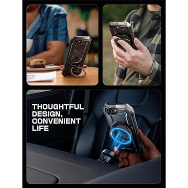 SUPCASE UB Grip kuori iPhone 16e - Musta