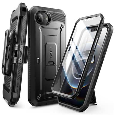 SUPCASE UB Pro kotelo iPhone 16e - Musta