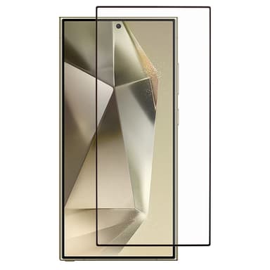 2-KPL SKALO Samsung S25 Ultra Koko Näytön Panssarilasi - Musta