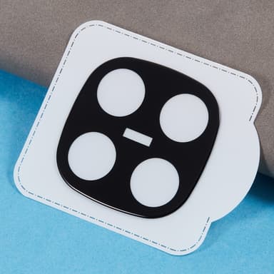 2-KPL SKALO Xiaomi Redmi Note 14 Pro+ 5G 3D -panssarilasit kameroille - Musta