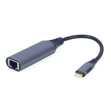 USB-C–Ethernet adapteri, RJ45 Gigabit LAN 1000 Mbps, Plug & Play