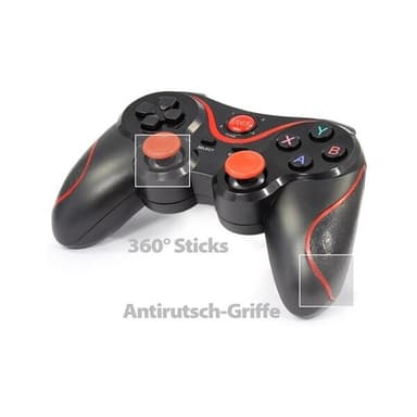 Langaton käsiohjain älypuhelimelle / tabletille / PC:lle / PS3 / PS4