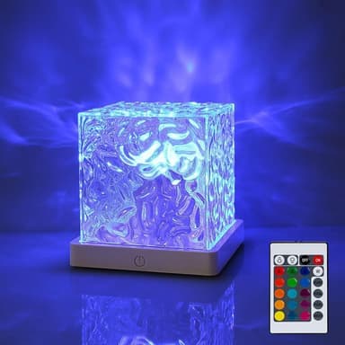 RGB-pöytävalaisin kaukosäätimellä