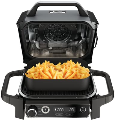 Ninja Woodfire sähkögrilli OG701EU (harmaa ja musta)