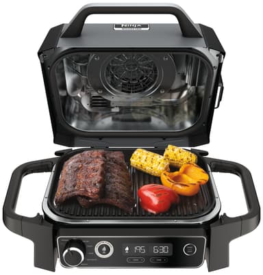 Ninja Woodfire sähkögrilli OG701EU (harmaa ja musta)