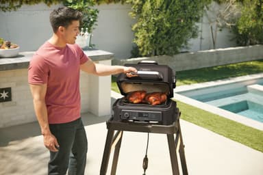 Ninja Woodfire Pro XL sähkögrilli OG850EU (harmaa ja musta)