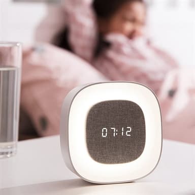 Forverer LED herätyskello yövalolla - Valkoinen