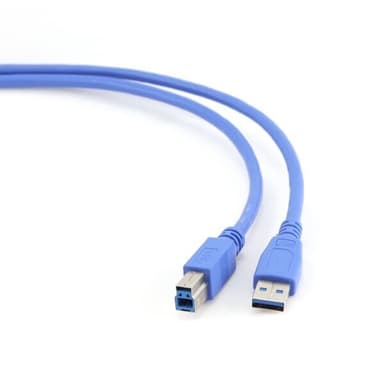 USB – USB 3.0 B -kaapeli 0,5 m – SuperSpeed 600 Mt/s, kullatut liittimet