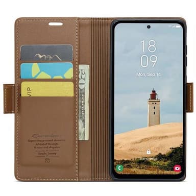 CaseMe puhelimenkotelo 023 Samsung Galaxy A56 5G - Ruskea