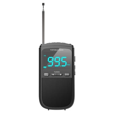 Camry Kannettava miniradio USB-C:llä ja LCD-näytöllä varustettuna