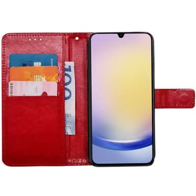 Lompakkokotelo 3-kortti Samsung Galaxy A56 5G - Punainen