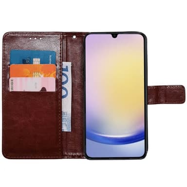 Lompakkokotelo 3-kortti Samsung Galaxy A56 5G - Ruskea
