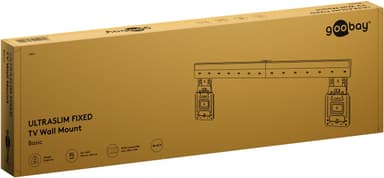 Ultraohut TV-seinäteline Basic FIXED (XL), musta