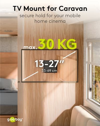 TV-seinäteline Caravan FIXED (S), musta TV-seinäteline Caravan FIXED (S), musta