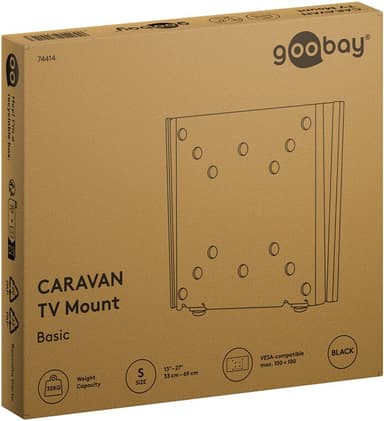 TV-seinäteline Caravan FIXED (S), musta TV-seinäteline Caravan FIXED (S), musta