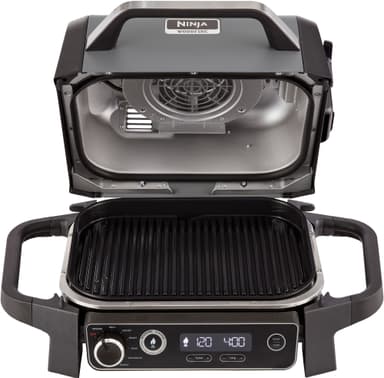 Ninja Woodfire sähkögrilli OG701EU (harmaa ja musta)