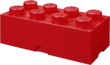 Play LEGO säilytyslaatikko (8-nastainen, kirkkaanpunainen)