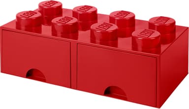 Play LEGO säilytyslaatikko (8-nastainen, kirkkaanpunainen)