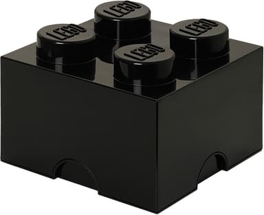 Play LEGO säilytyslaatikko (4-nastainen, musta)