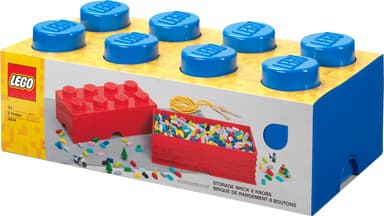 Play LEGO säilytyslaatikko (8-nastainen, kirkkaansininen)