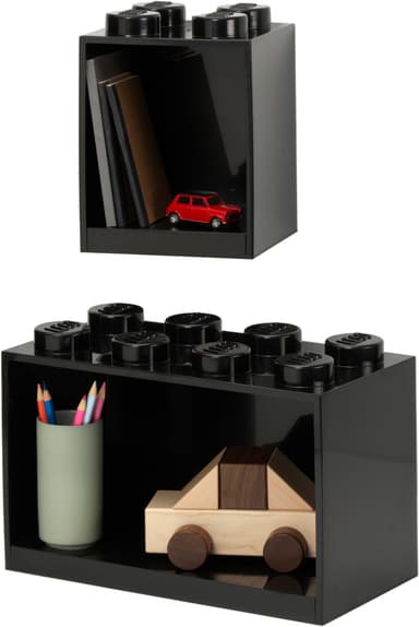 Play LEGO hyllysetti (musta)