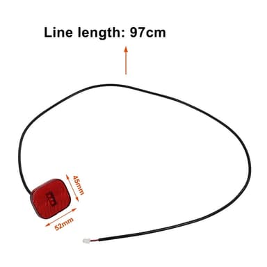 Takavalo LED-lamppu Xiaomi 4 Go Scooterille