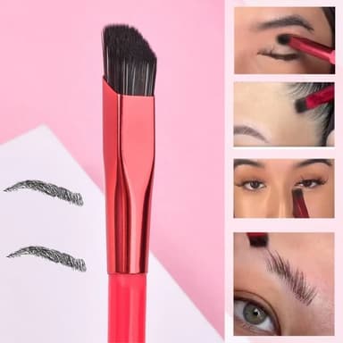 Kulmikas kulmakarvojen sivellin Eyeliner Makeup Brush Meikkisivellin