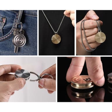 Riipus Gyro Spinner pyörivä gyroskooppi Fidget - kupariraita