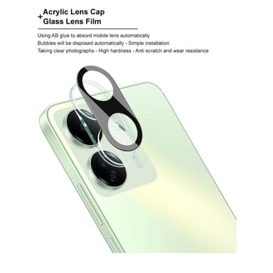 IMAK Redmi 13C -kameran linssisuojalle karkaistu lasilinssikalvo