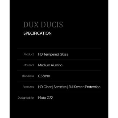 DUX DUCIS mallille Motorola Moto G22/Moto E32s 4G karkaistu lasi erittäin kirkas