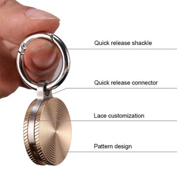 Riipus Gyro Spinner Spinner Spinning Gyroskooppi Fidget - Ruostumaton teräs