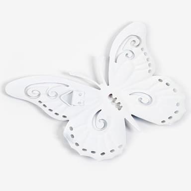 Art 3D Butterfly Seinään ripustettava sisustus Puutarhapihan kotikoriste - sininen