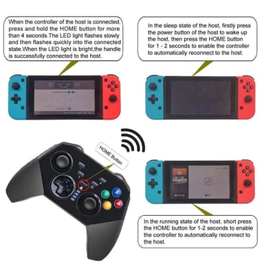 Yhteensopiva Nintendo Switch Bluetooth Controller Gamepad Turbo Function -toiminnon kanssa