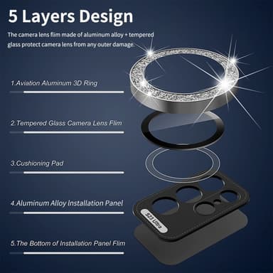 ENKAY Samsung Galaxy S24 Kameran Linssisuojus Lasi