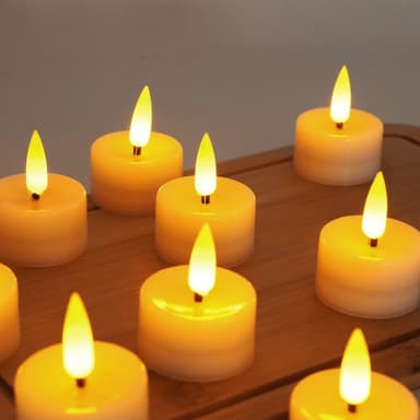 12 kpl LED-valoakku Elektroninen valo - Lämmin valkoinen valo