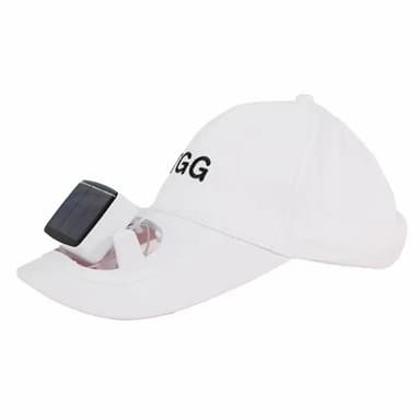 Kesä aurinkosuojahattu Sun Cap Fan baseball-lippis - Valkoinen