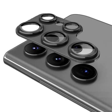 ENKAY Samsung Galaxy S24 Ultra Kameran Linssisuojus Alumiiniseos + Lasi